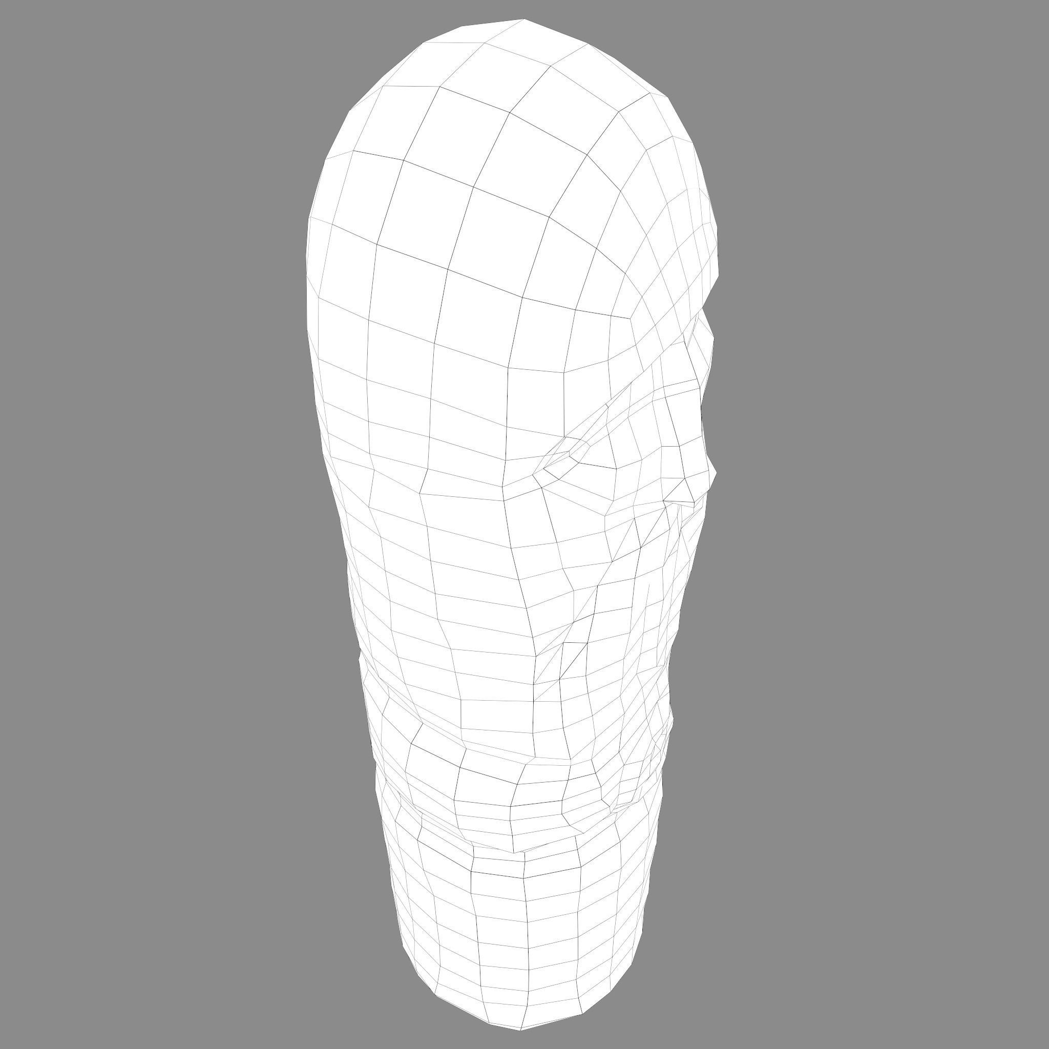 Dazhbog Statue Low-poly 3D model_30