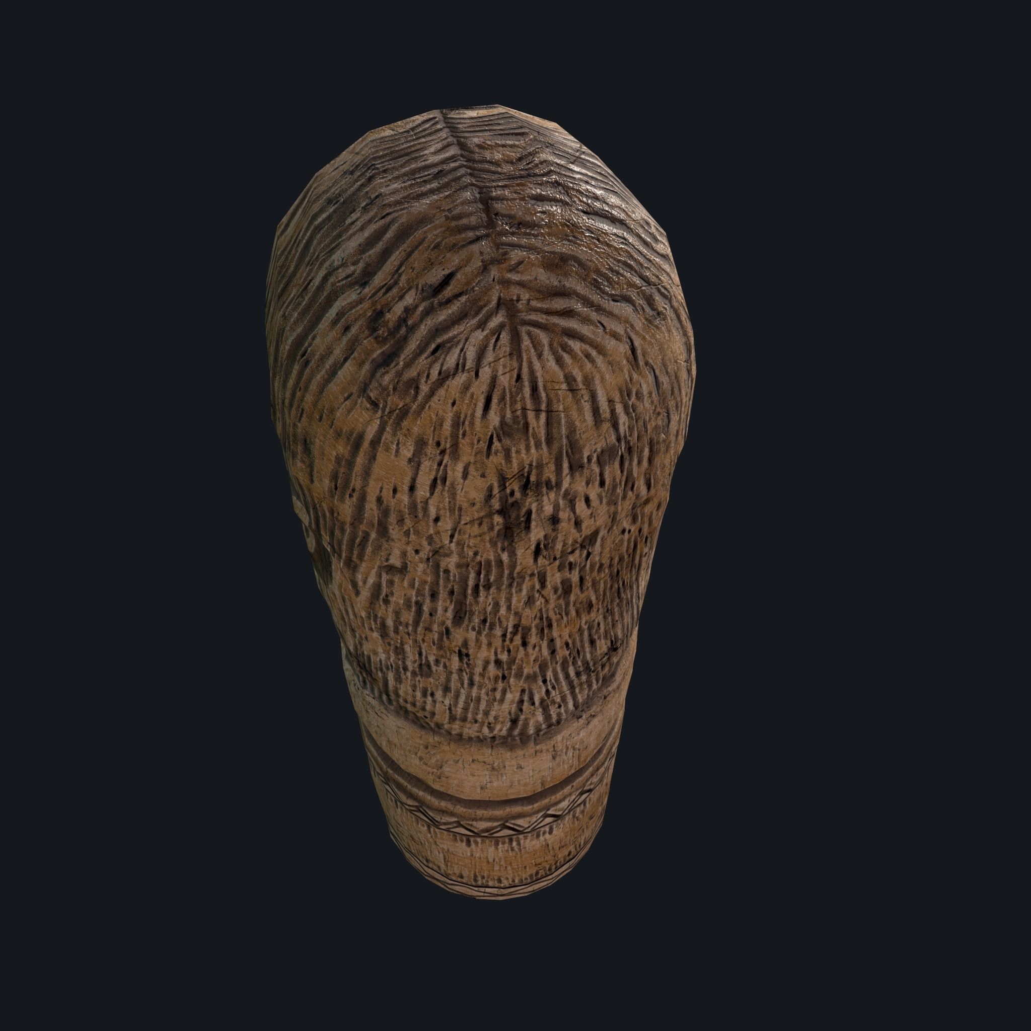 Dazhbog Statue Low-poly 3D model_14