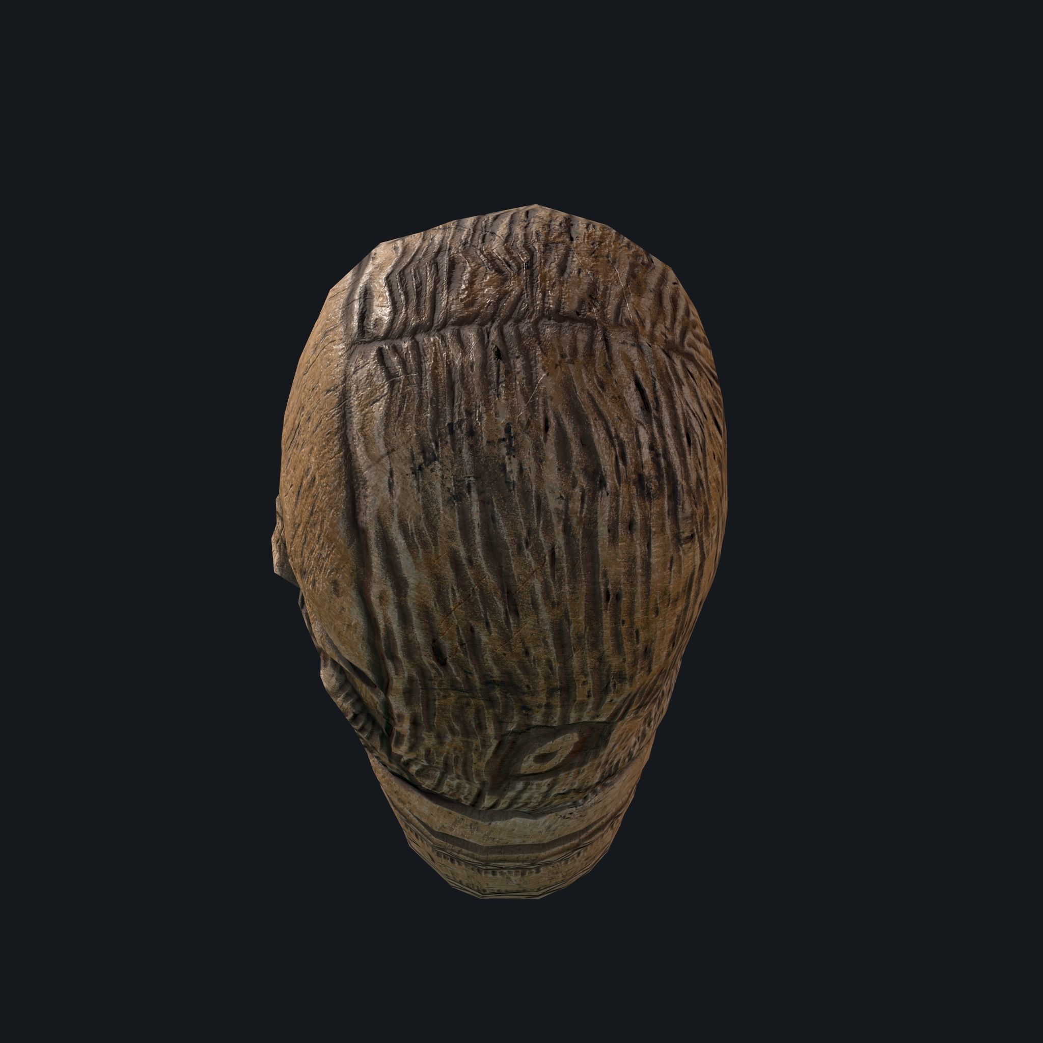 Dazhbog Statue Low-poly 3D model_21