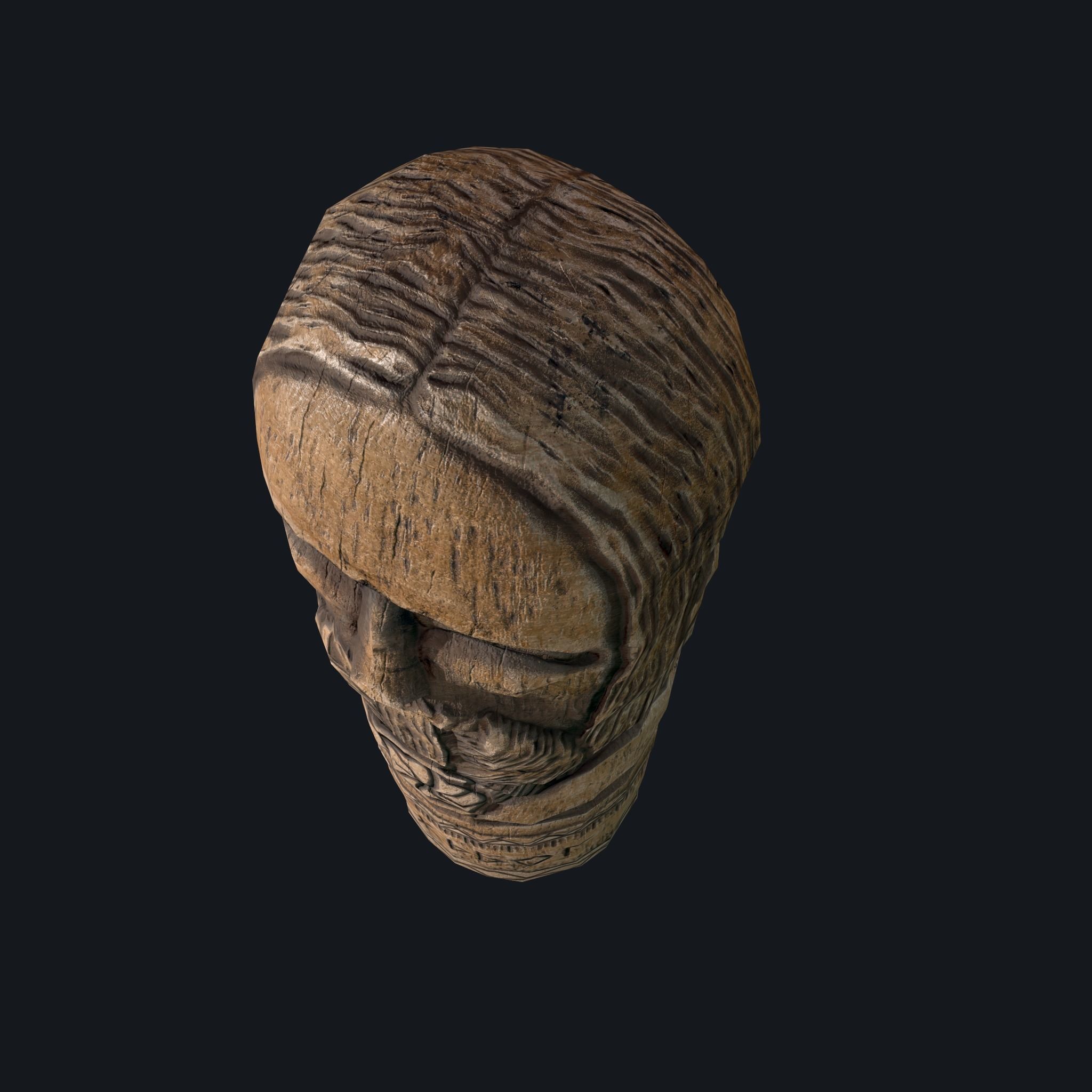 Dazhbog Statue Low-poly 3D model_9