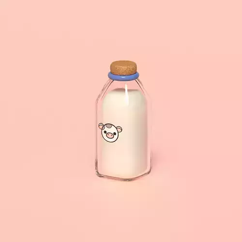 Milk Bottle 3D model