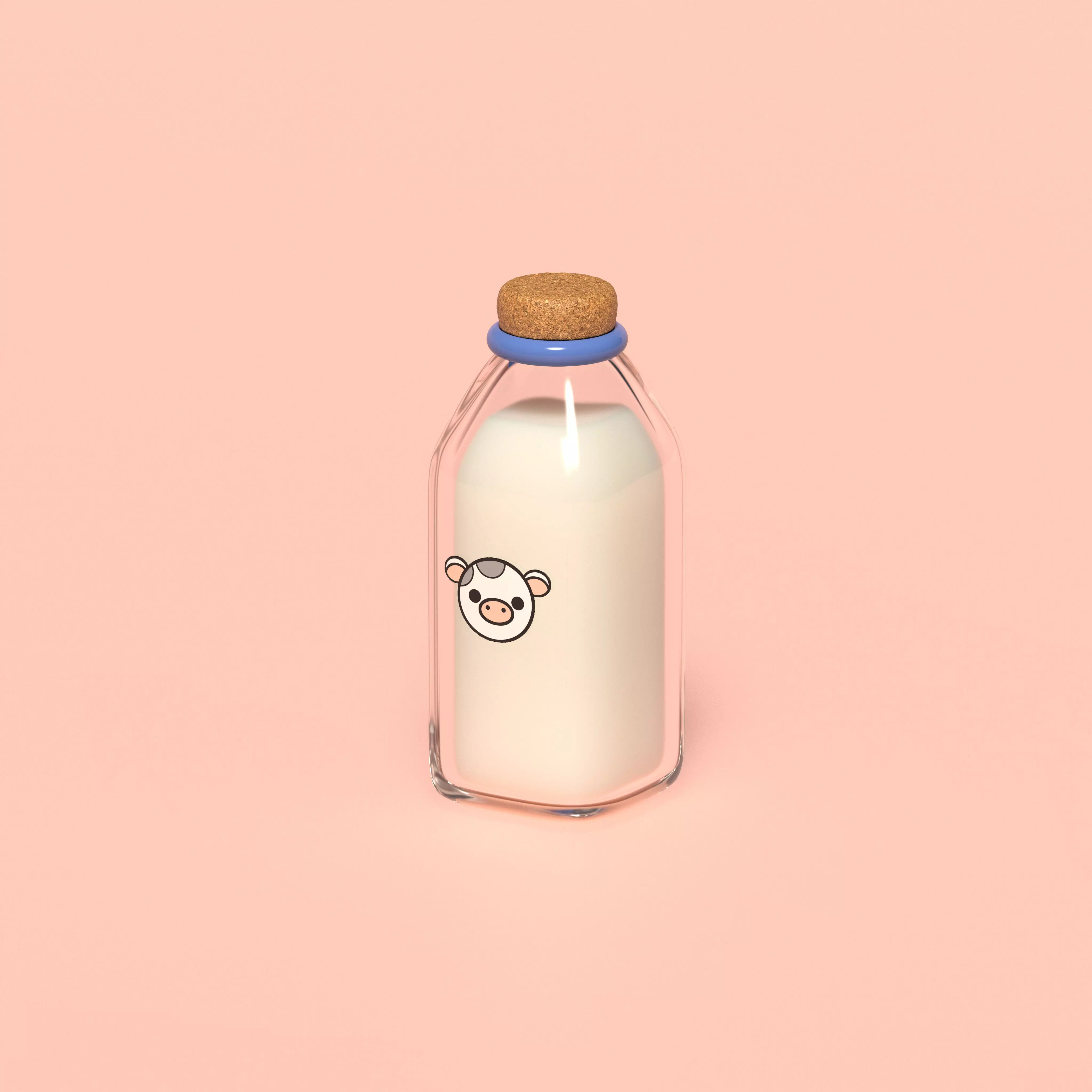 Milk Bottle 3D model