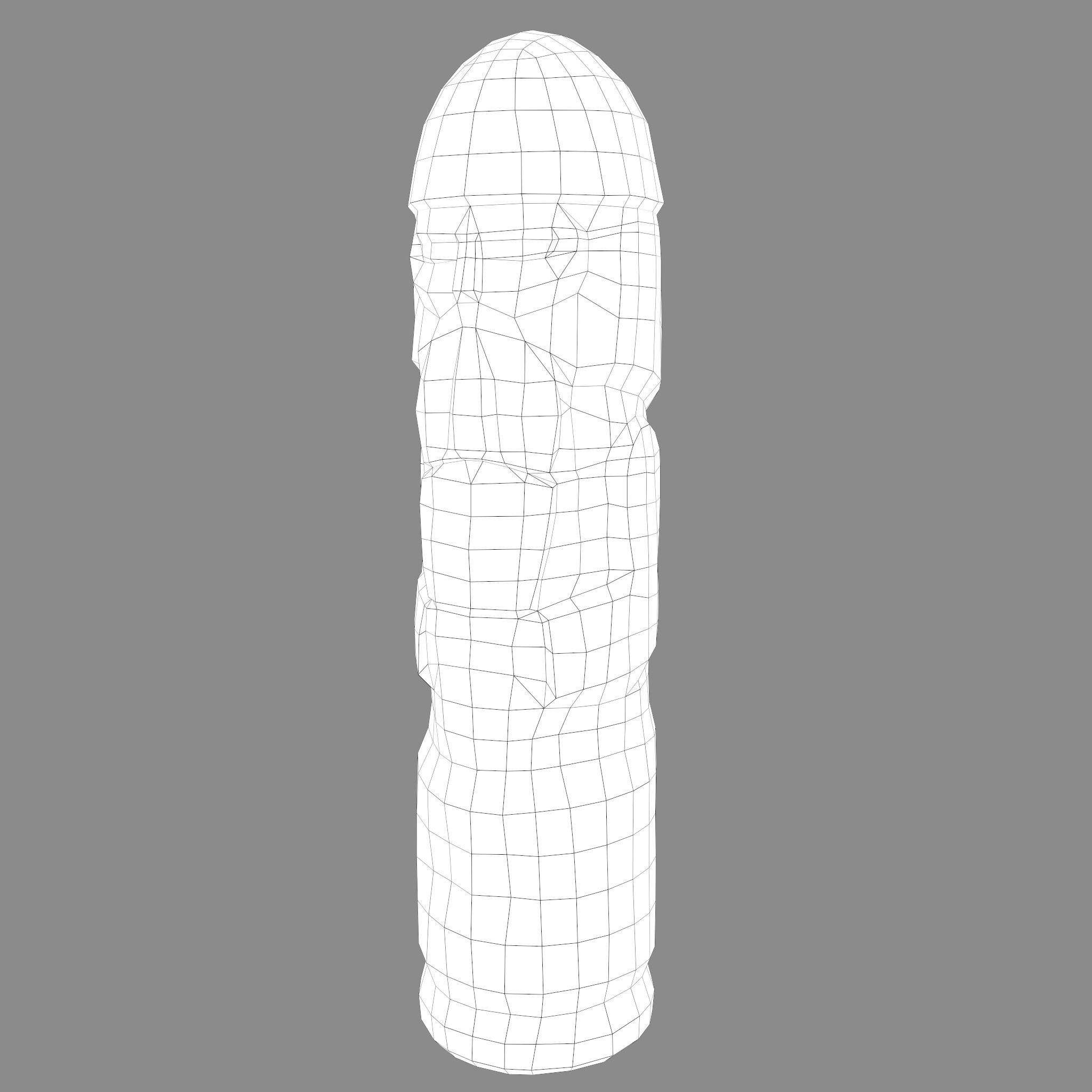 Dazhbog Wooden Figurine Low-poly 3D model_23