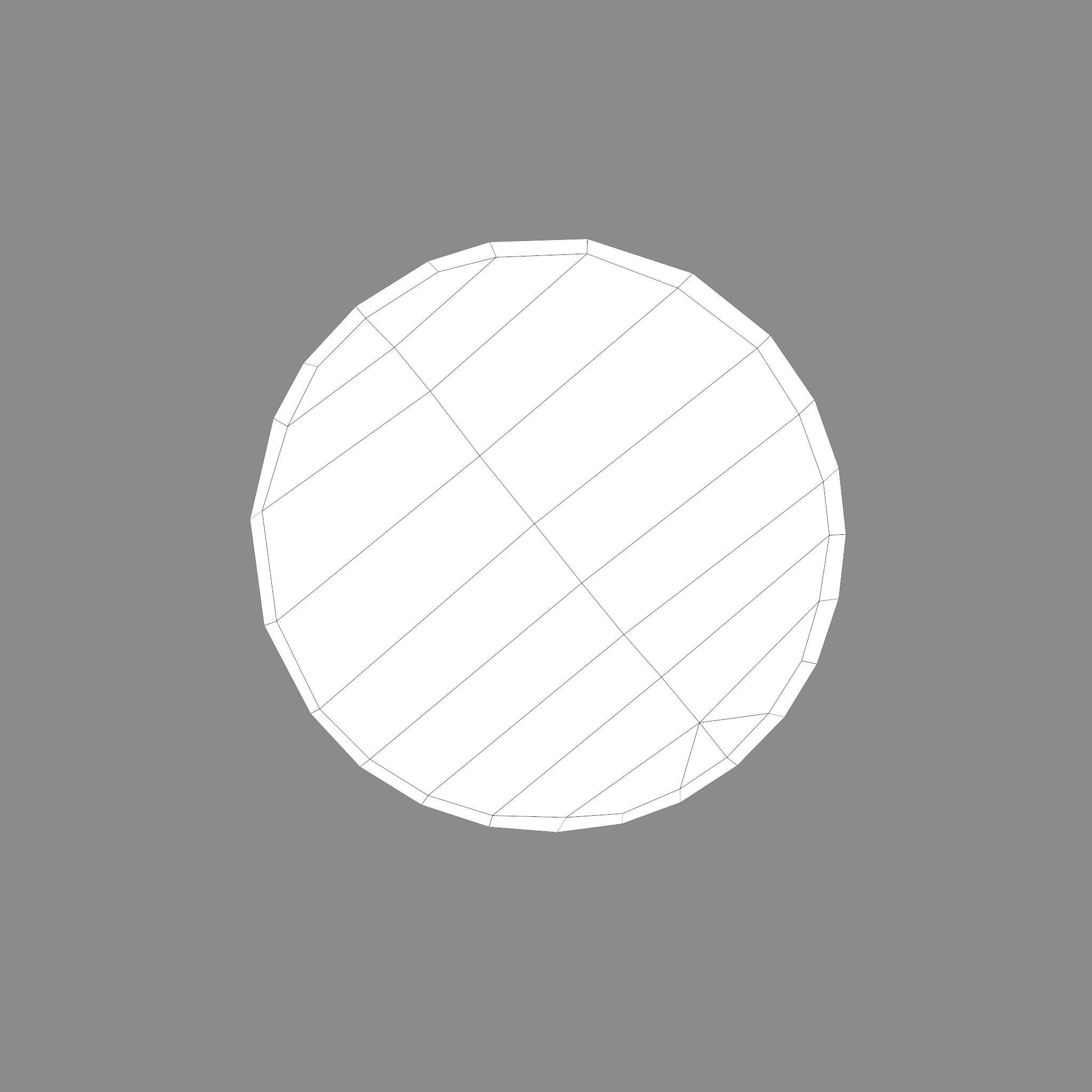 Dazhbog Wooden Figurine Low-poly 3D model_32