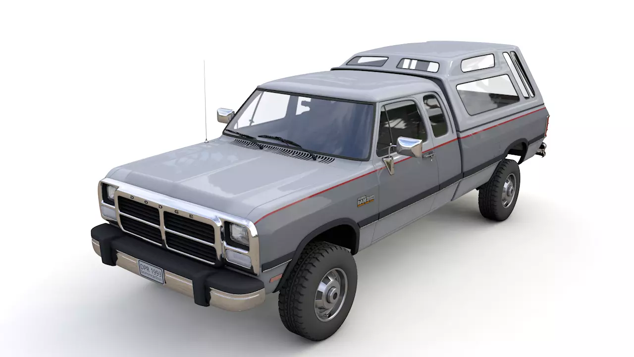 DODGE POWER RAM 250 1993 3D model_0