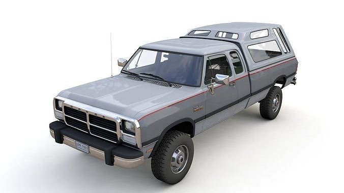 DODGE POWER RAM 250 1993 3D model