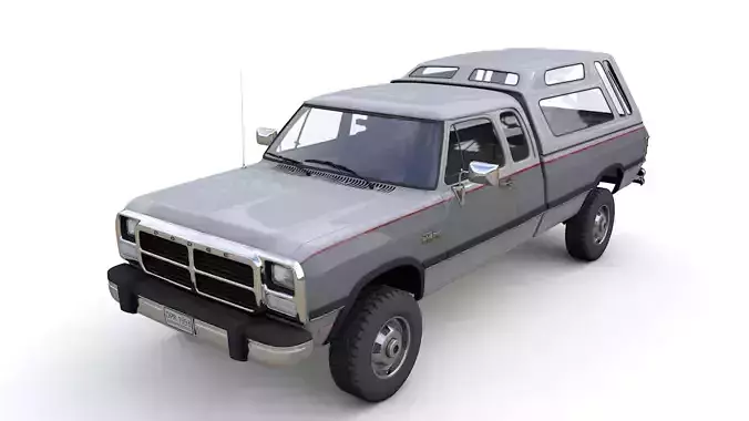 DODGE POWER RAM 250 1993 3D model