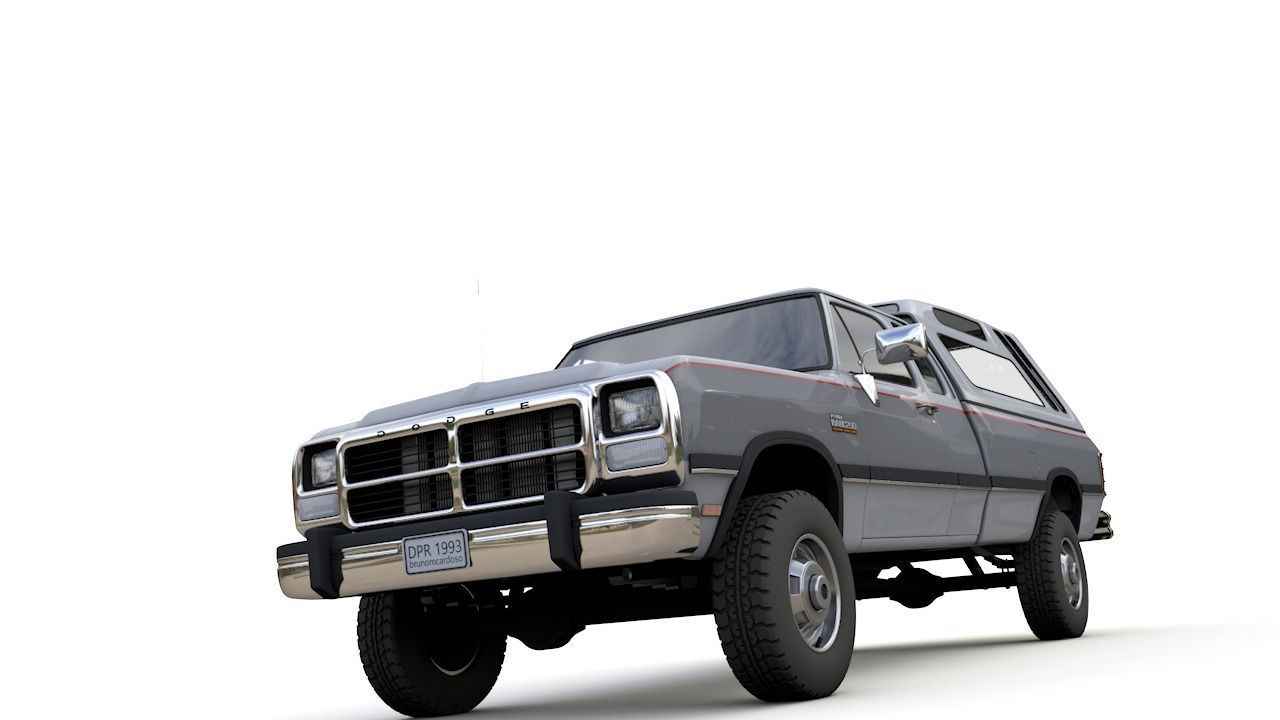 DODGE POWER RAM 250 1993 3D model_15