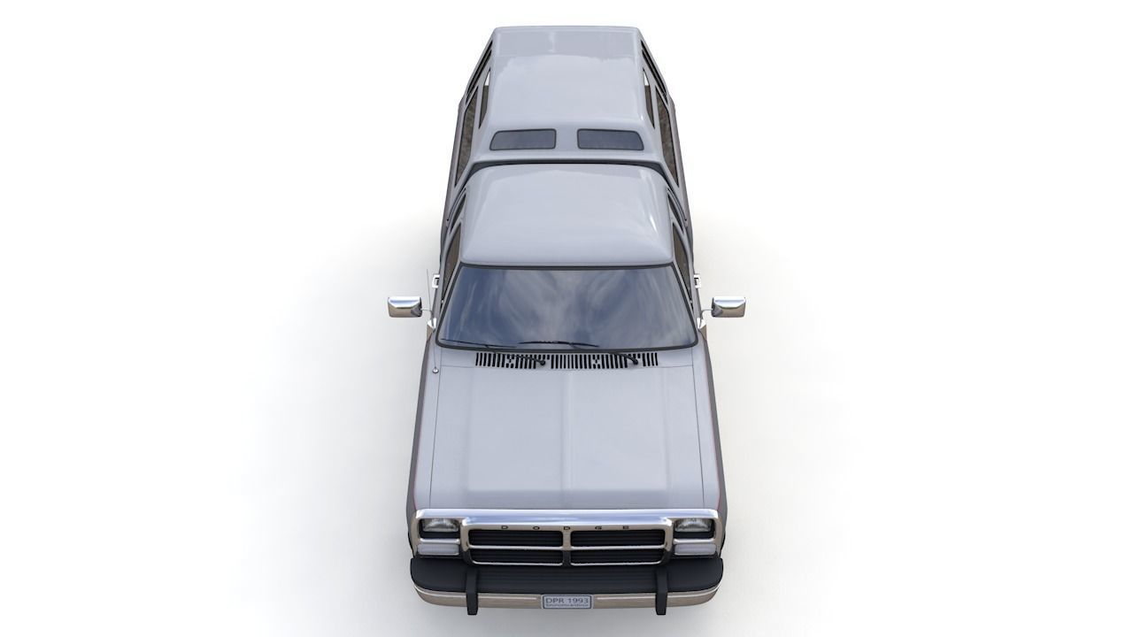 DODGE POWER RAM 250 1993 3D model_7