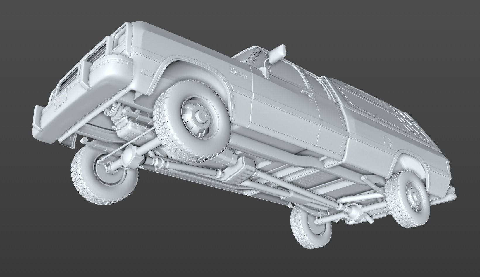DODGE POWER RAM 250 1993 3D model_19