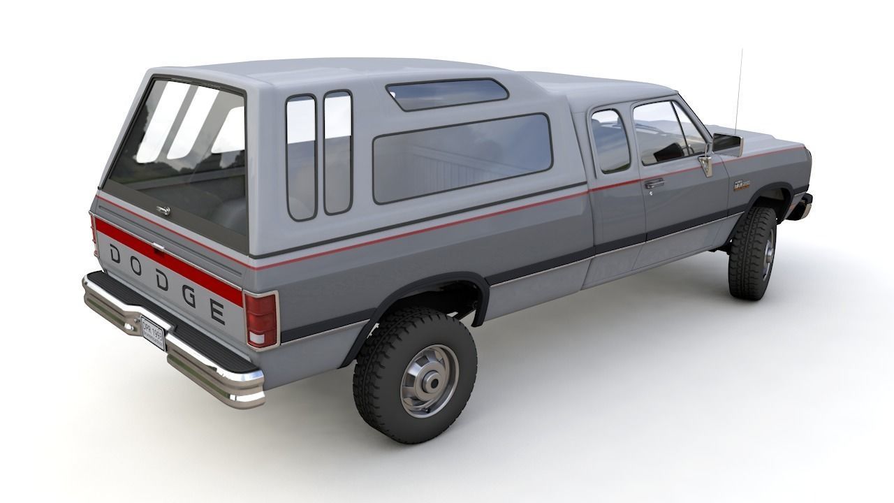 DODGE POWER RAM 250 1993 3D model_3