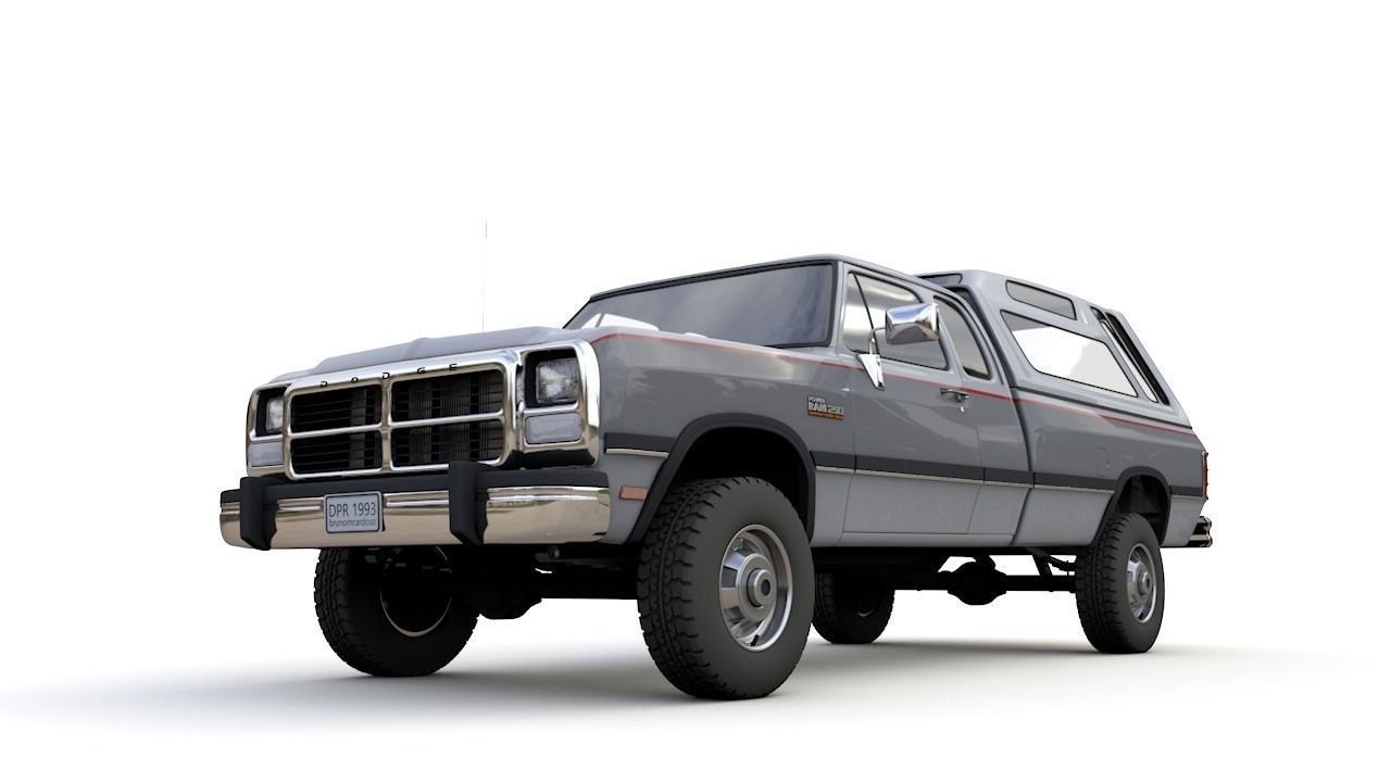 DODGE POWER RAM 250 1993 3D model_14