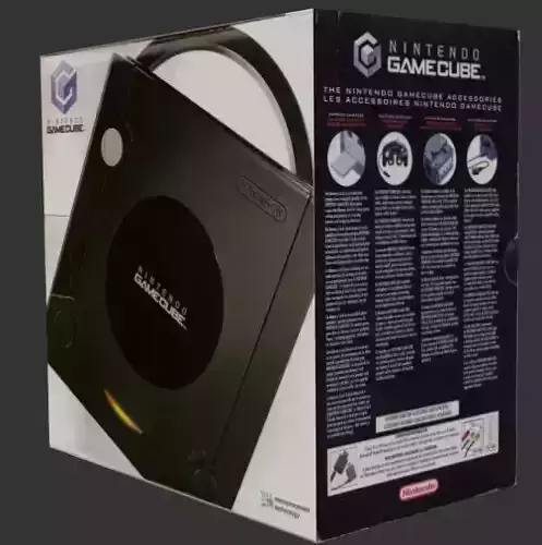 Gamecube Console Box Free low-poly 3D model Gamecube Console Box Free low-poly 3D model