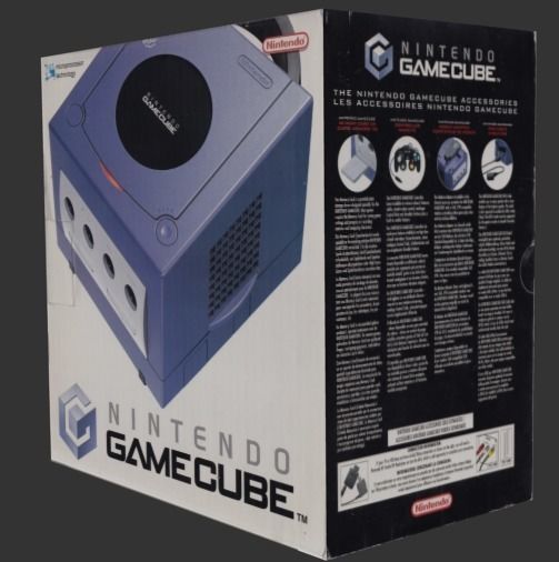 Gamecube Console Box Free low-poly 3D model_1
