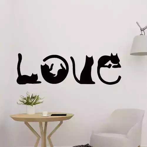 Love Cat Wall Decor