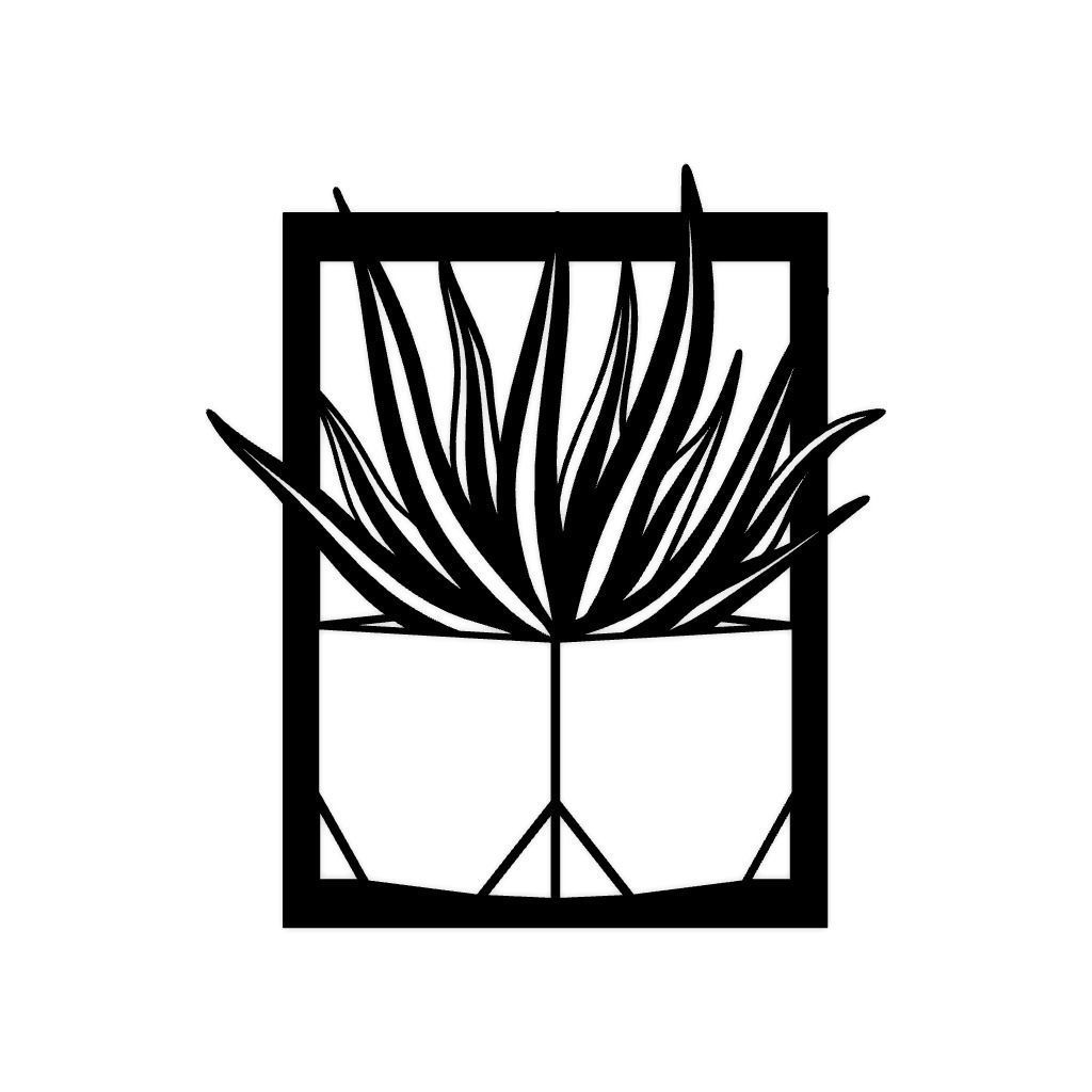 Cactus Wall Decor 3D print model_1