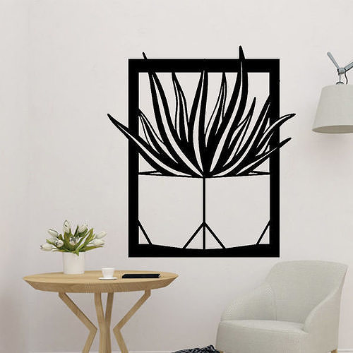 Cactus Wall Decor 3D print model