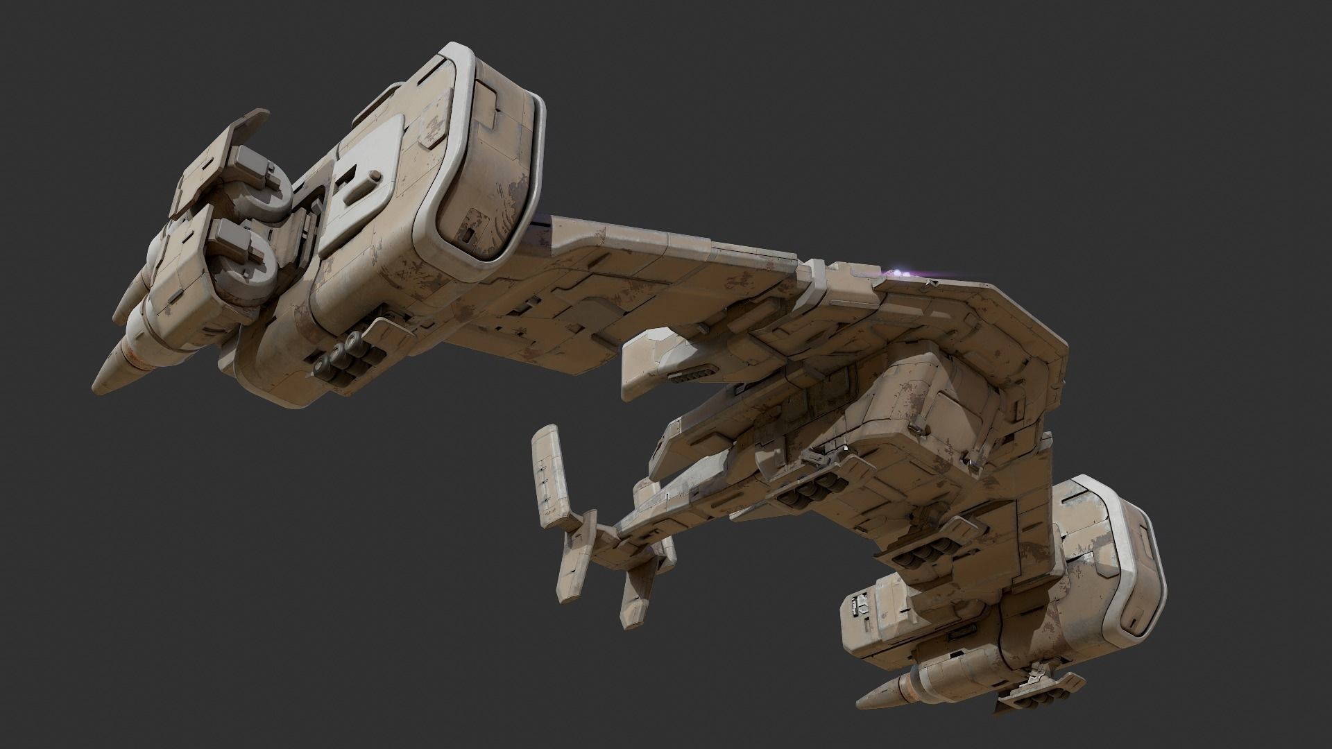 scifi-model548 spaceship 3D model_5