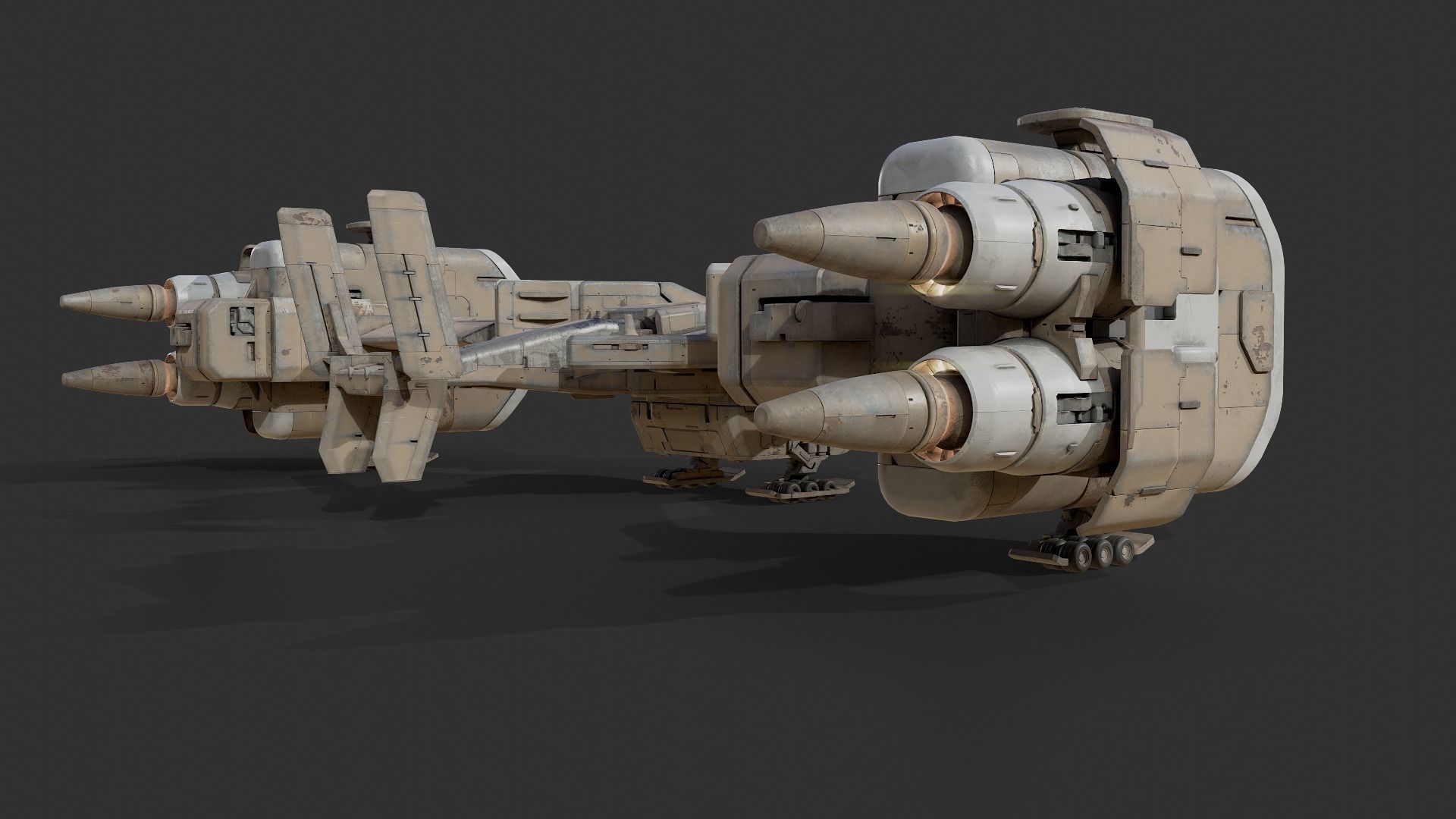 scifi-model548 spaceship 3D model_4