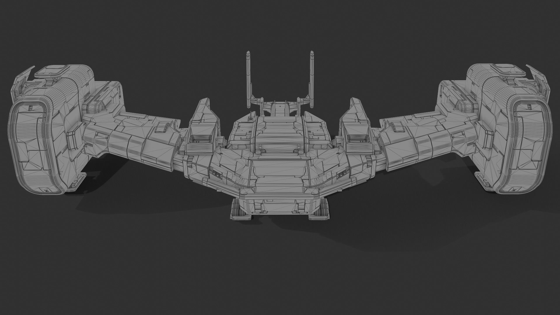 scifi-model548 spaceship 3D model_3