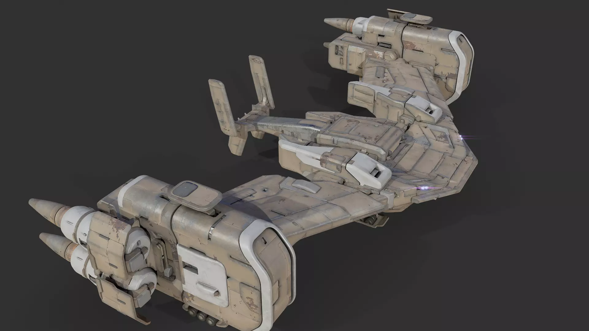scifi-model548 spaceship 3D model_0