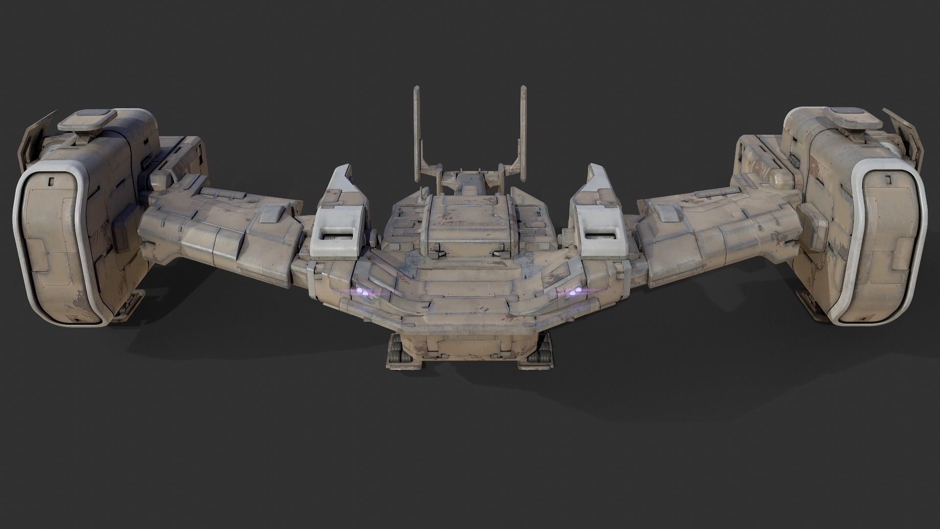 scifi-model548 spaceship 3D model_2