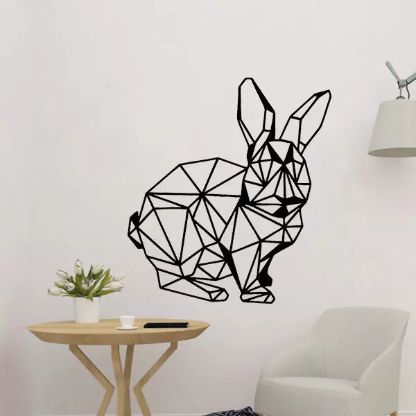 Bunny Mural 2D Art 3D print model_0