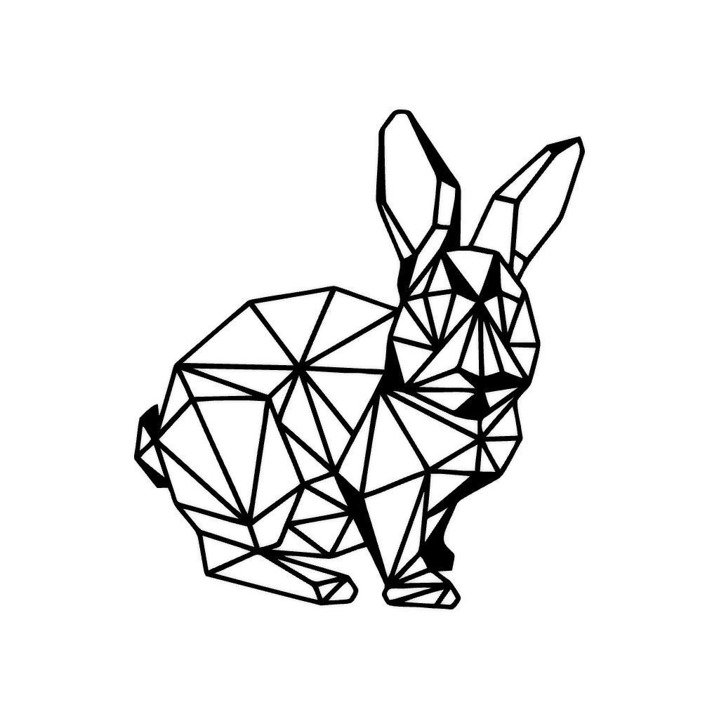 Bunny Mural 2D Art 3D print model_1