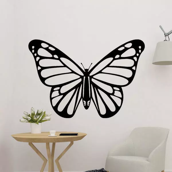 Butterfly 2D Decor 3D print model_0