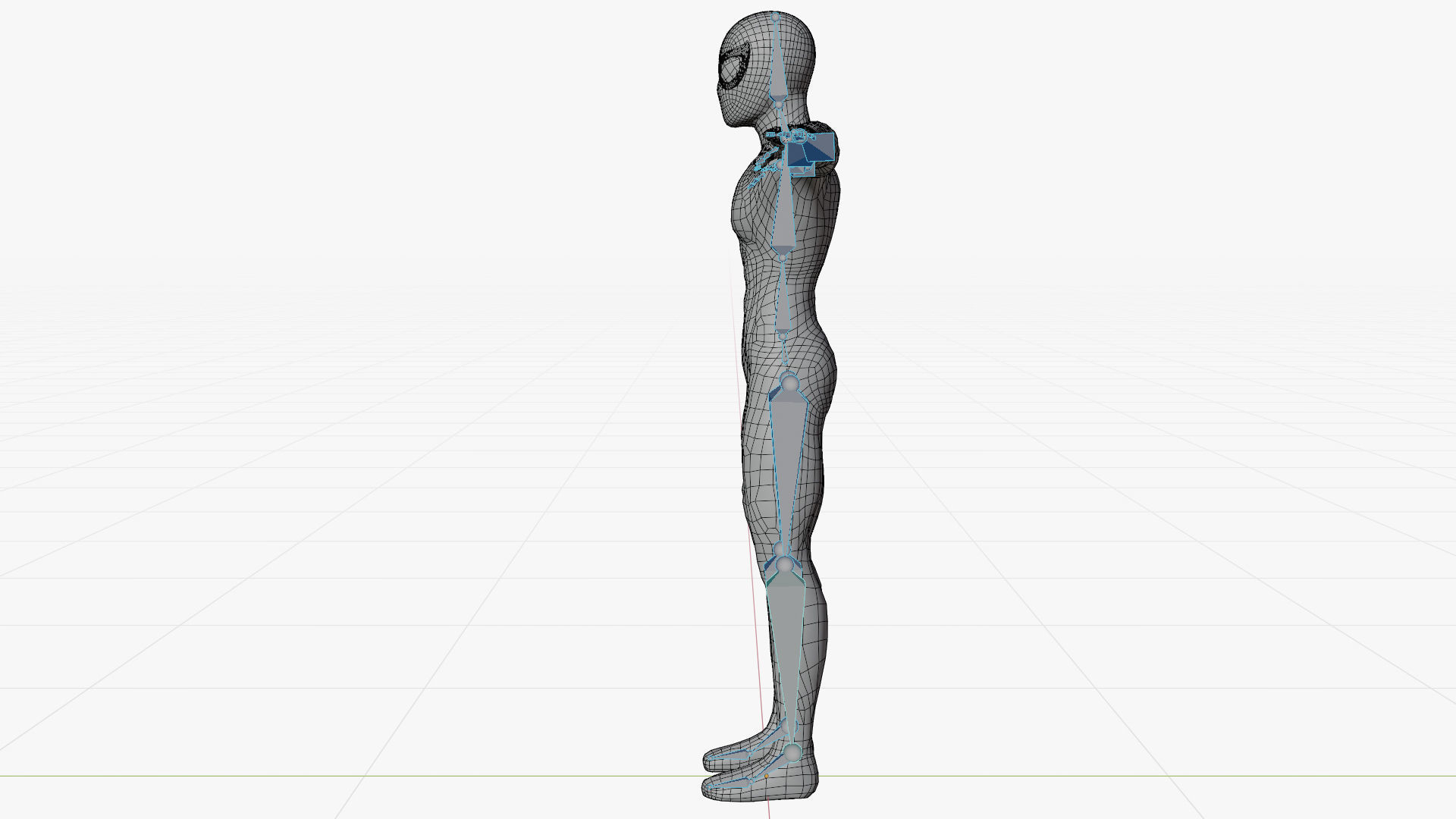 Spiderman - Tobey Maguire Rigged Low-poly 3D model_7