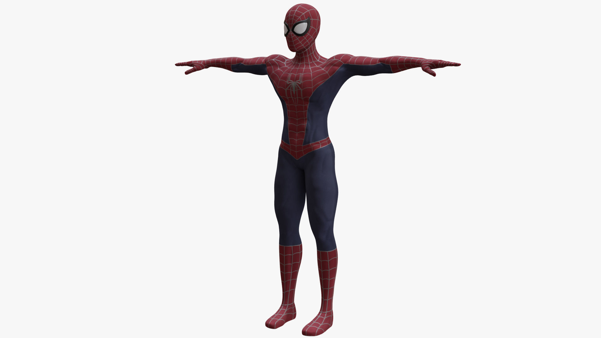 Spiderman - Tobey Maguire Rigged Low-poly 3D model_3