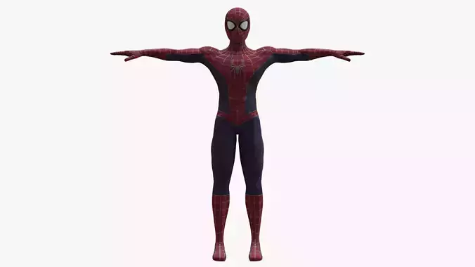 Spiderman - Tobey Maguire Rigged Low-poly 3D model
