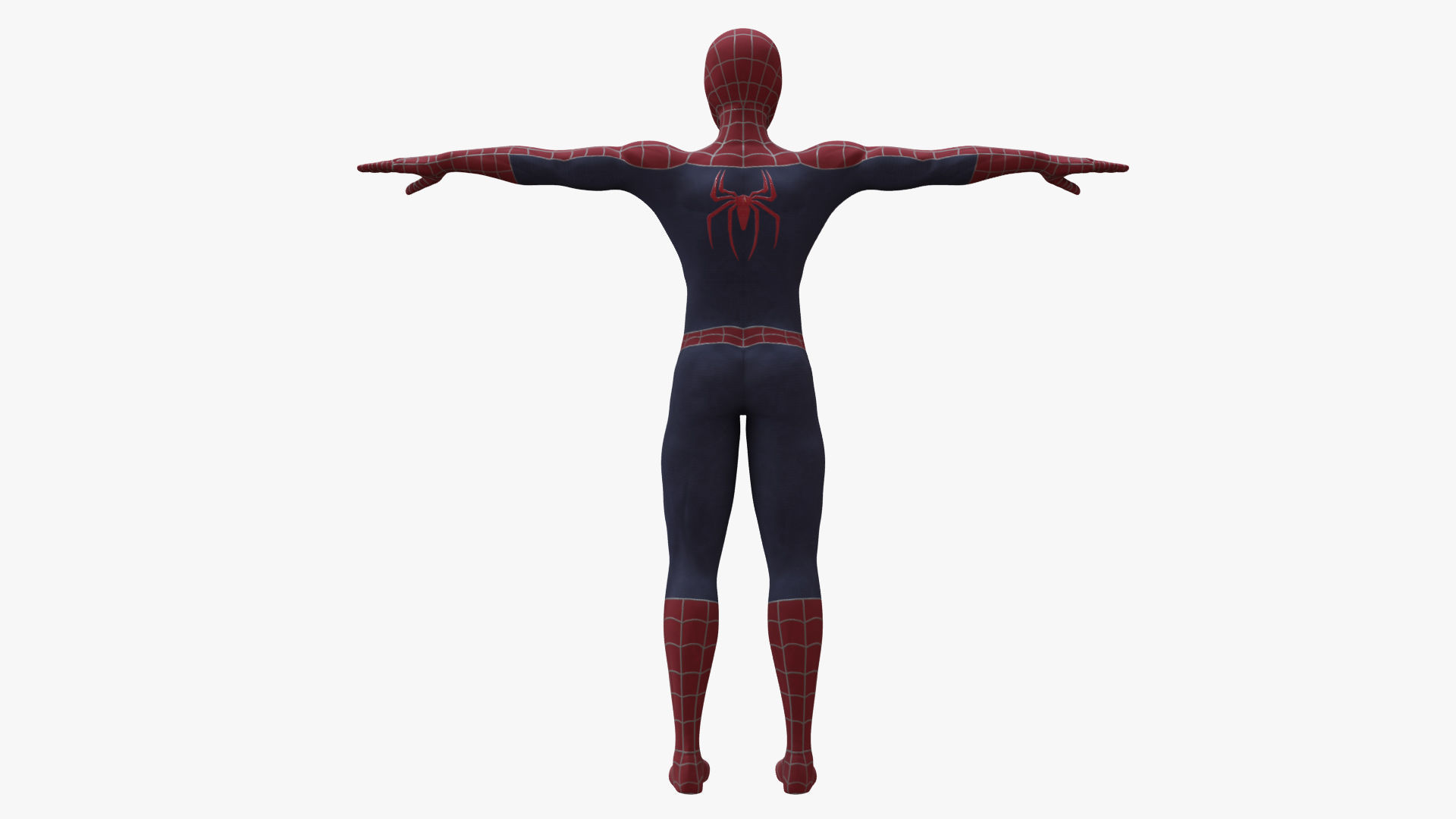 Spiderman - Tobey Maguire Rigged Low-poly 3D model_10