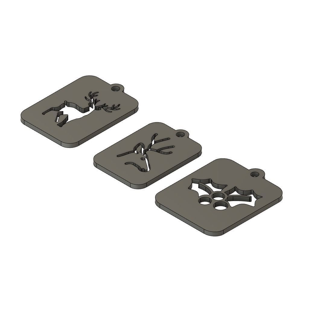 Chrismas Cards Decor 3D print model_1