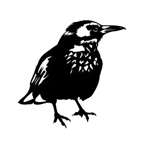 Crow Decoration 2D Wall Art