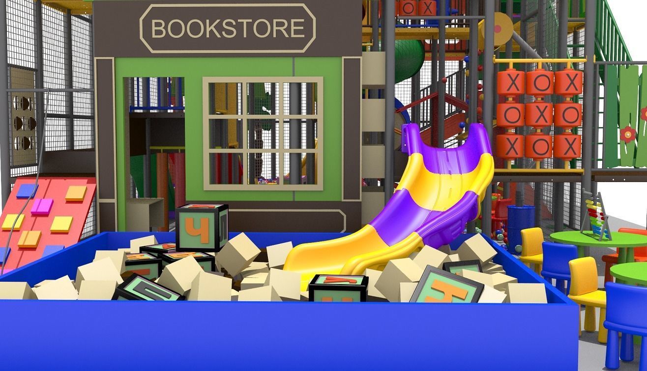 Indoor Playground 3D model_10