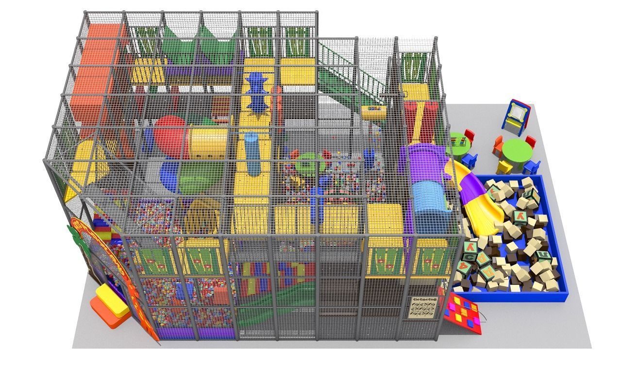 Indoor Playground 3D model_7