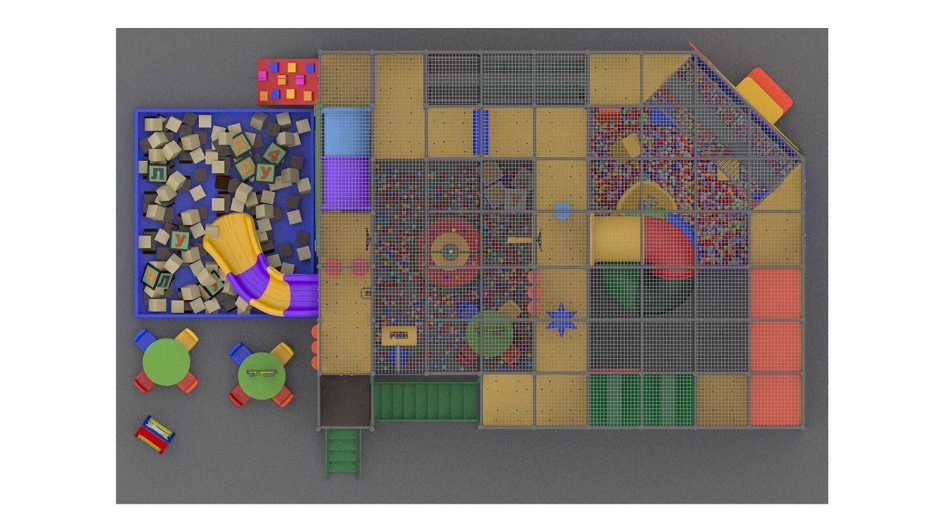 Indoor Playground 3D model_9