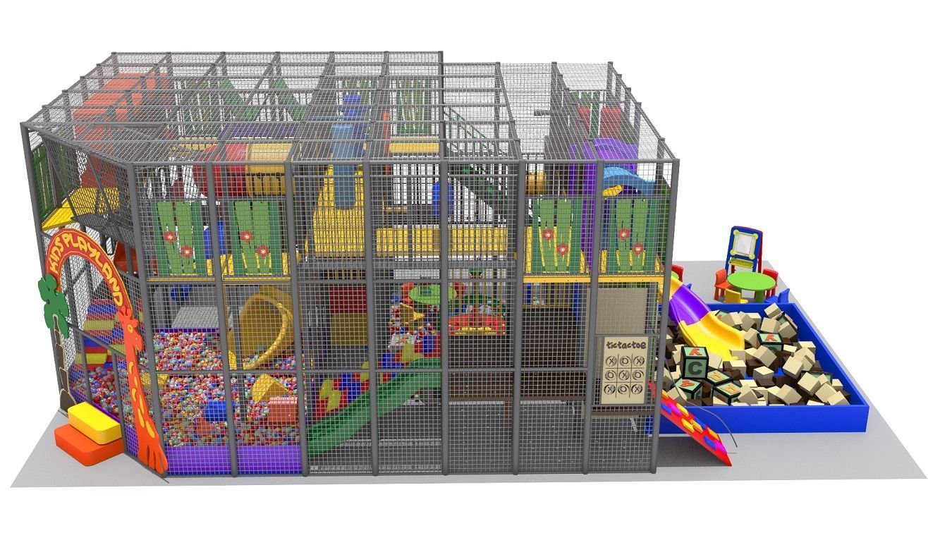 Indoor Playground 3D model_5
