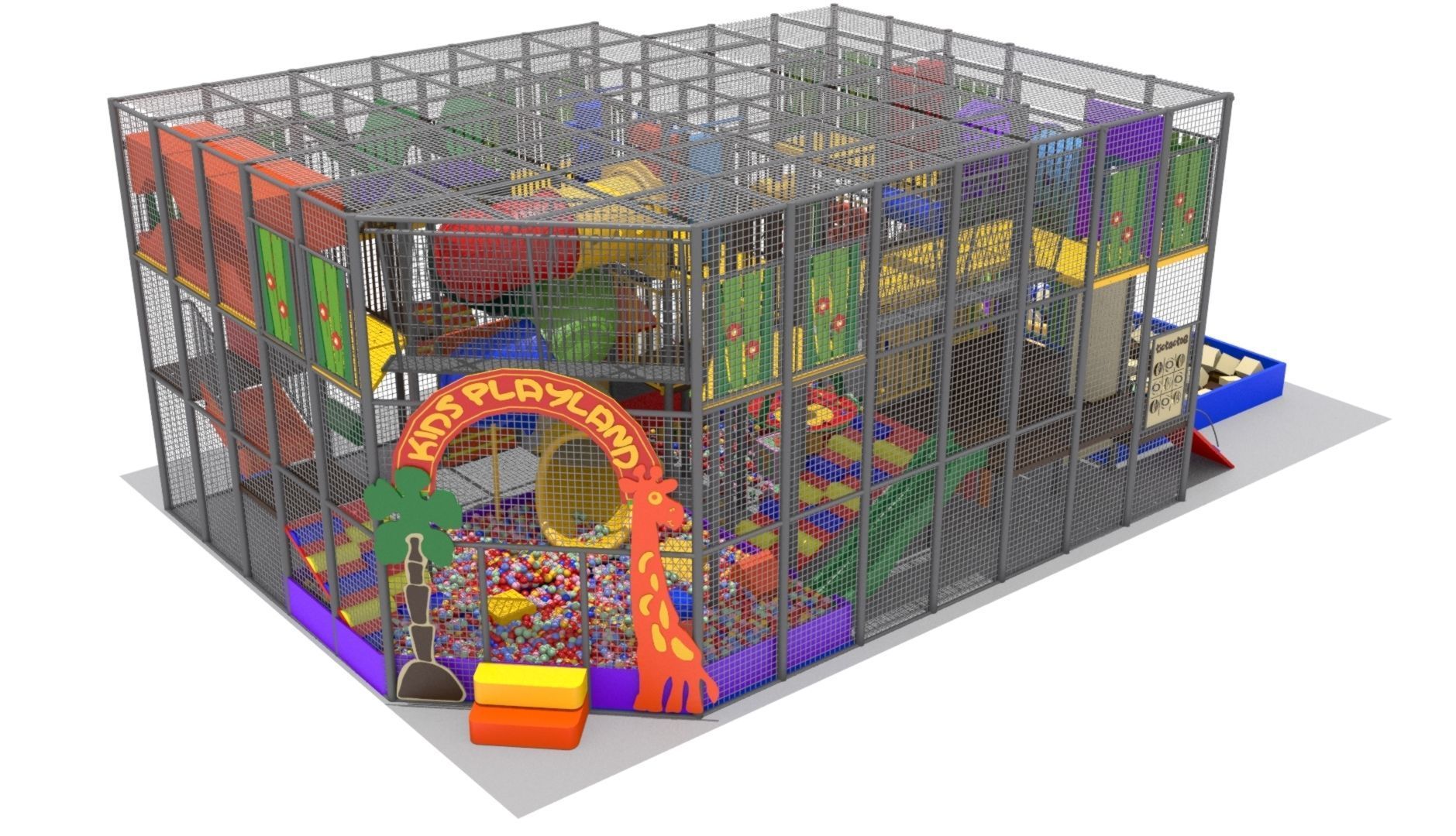 Indoor Playground 3D model_2
