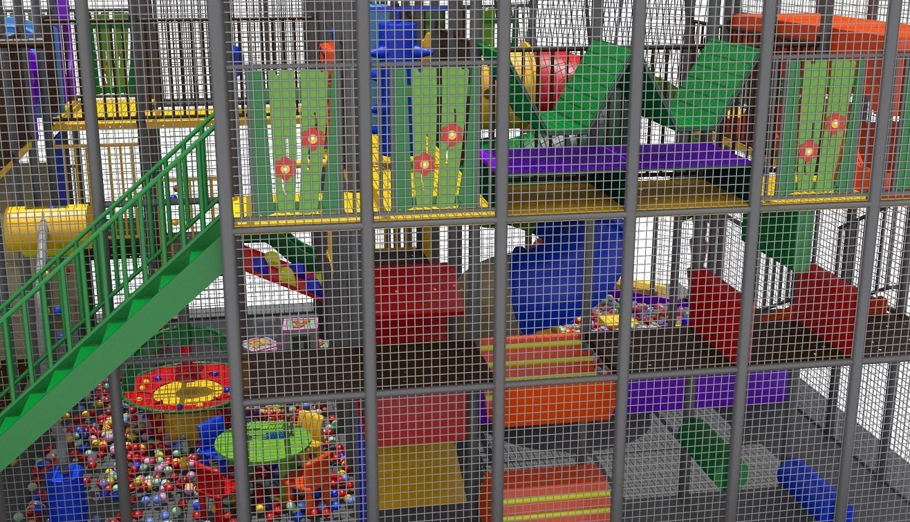 Indoor Playground 3D model_13