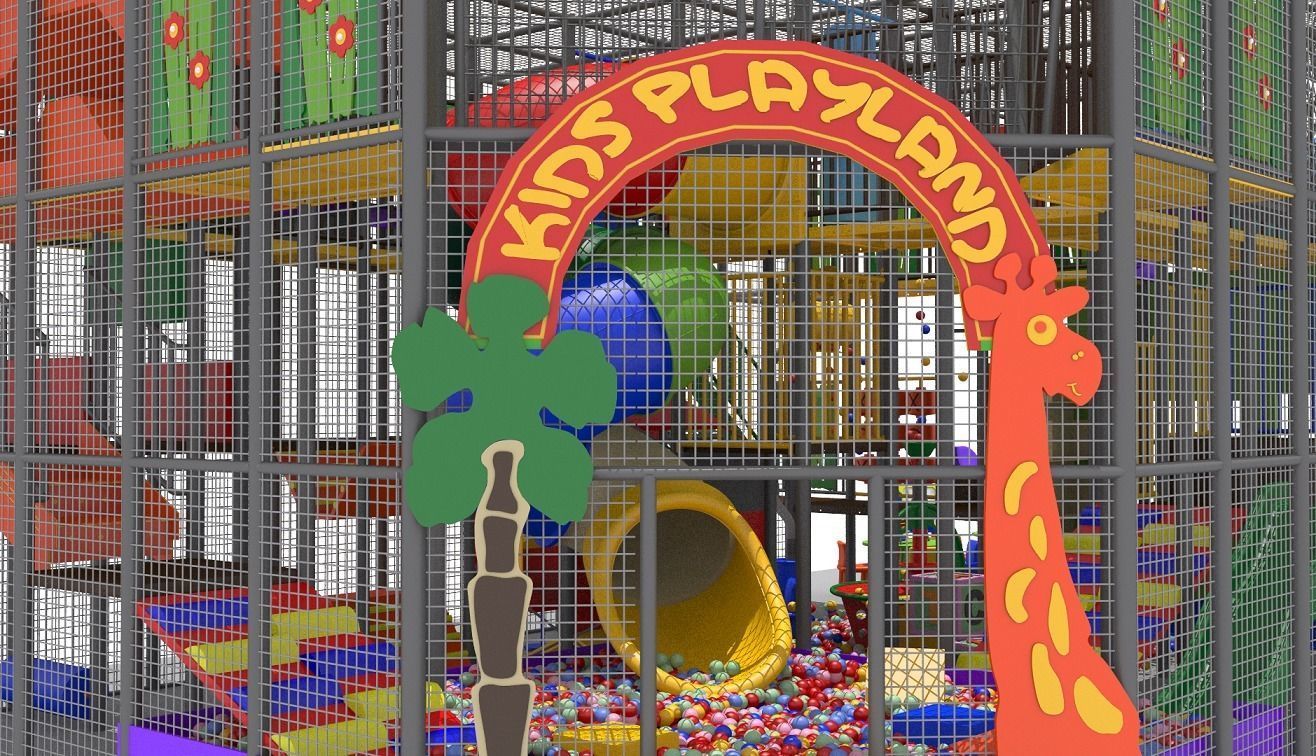 Indoor Playground 3D model_11