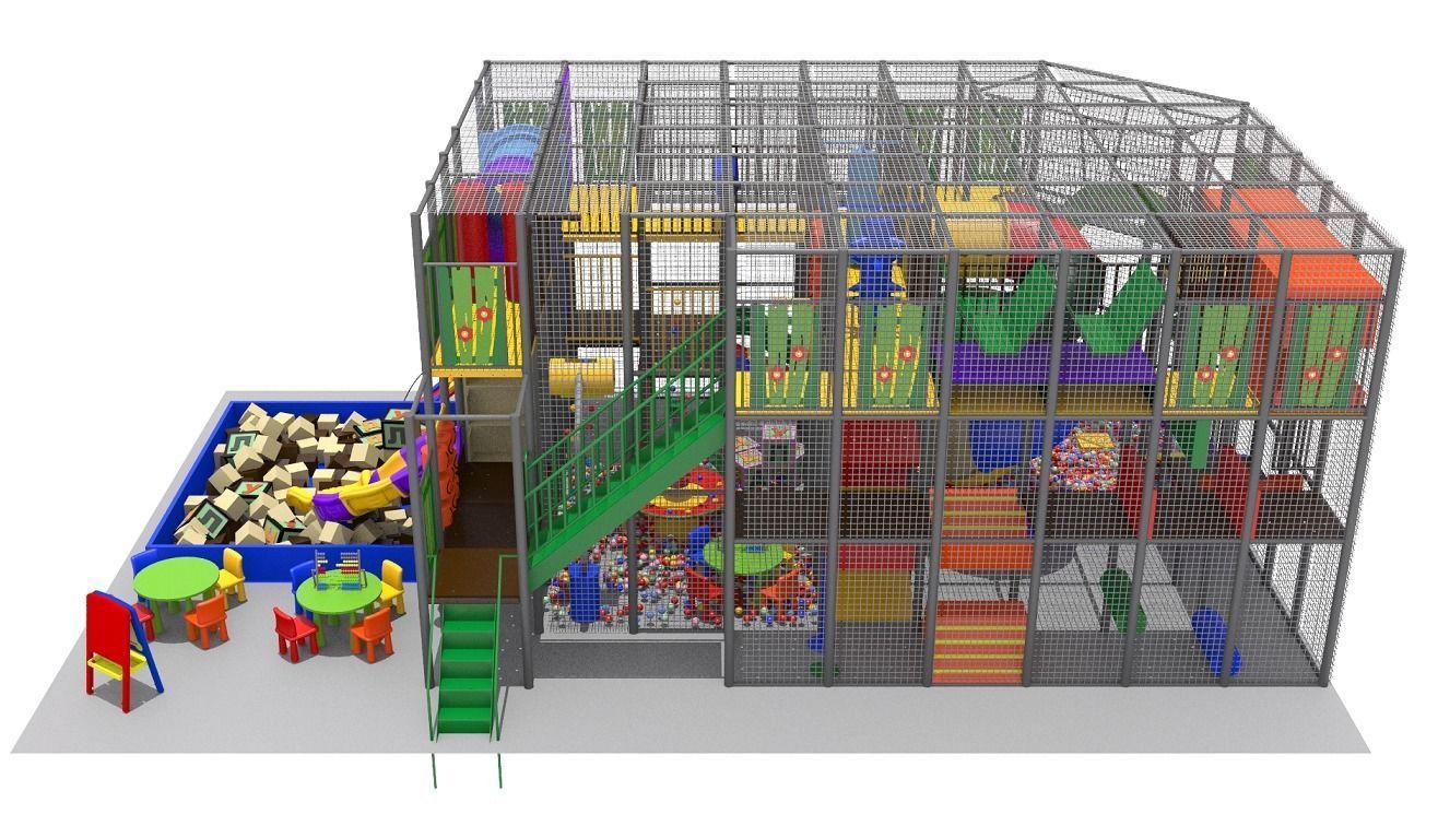 Indoor Playground 3D model_4