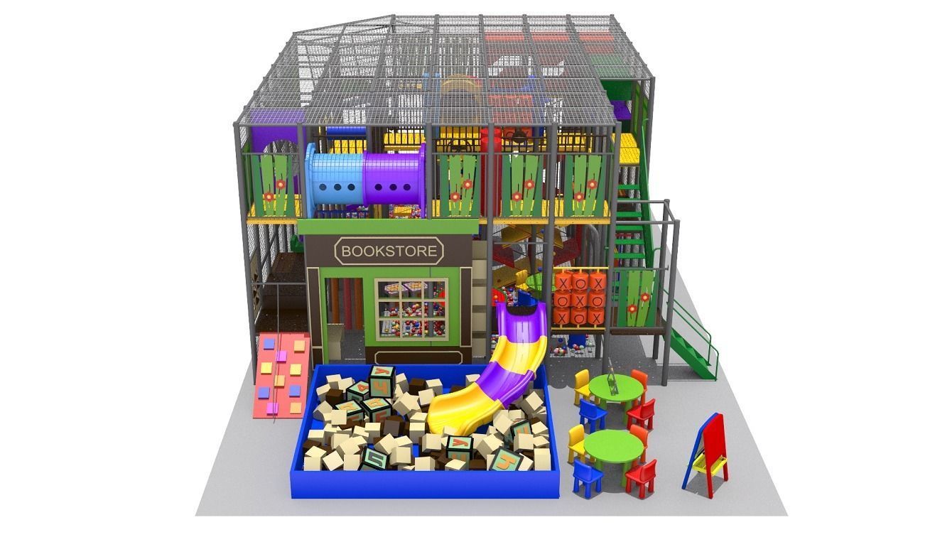 Indoor Playground 3D model_6