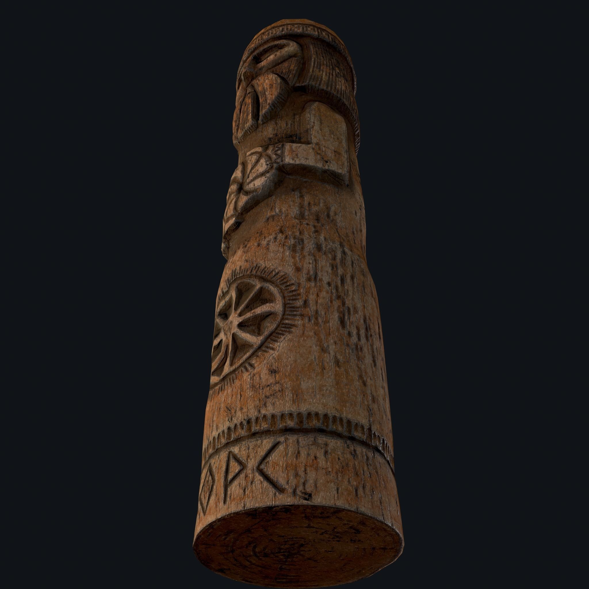 Viking Horse Figurine  Low-poly 3D model_30