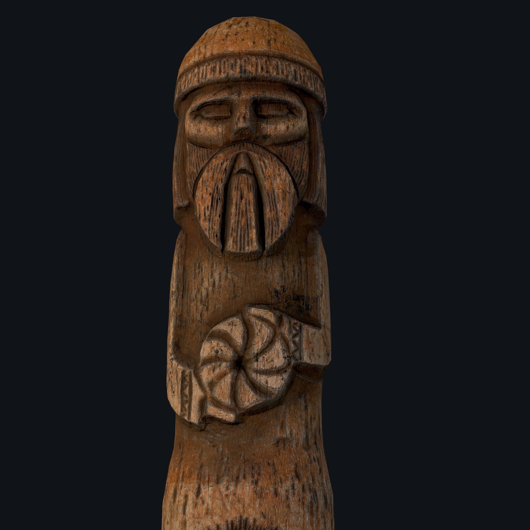 Viking Horse Figurine  Low-poly 3D model_26