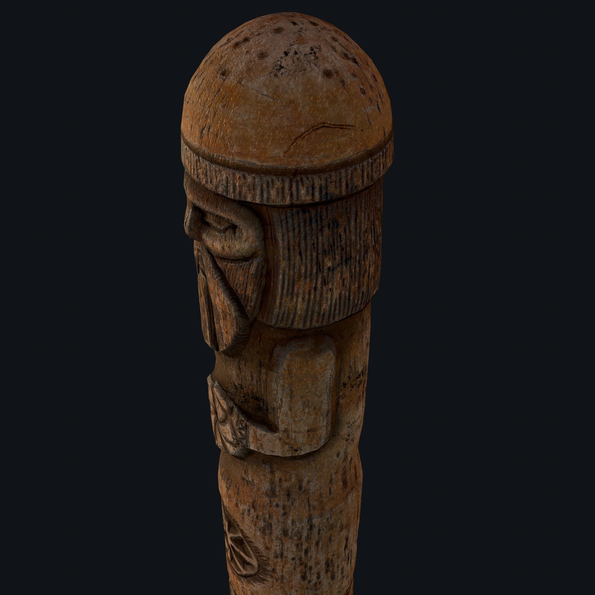 Viking Horse Figurine  Low-poly 3D model_24