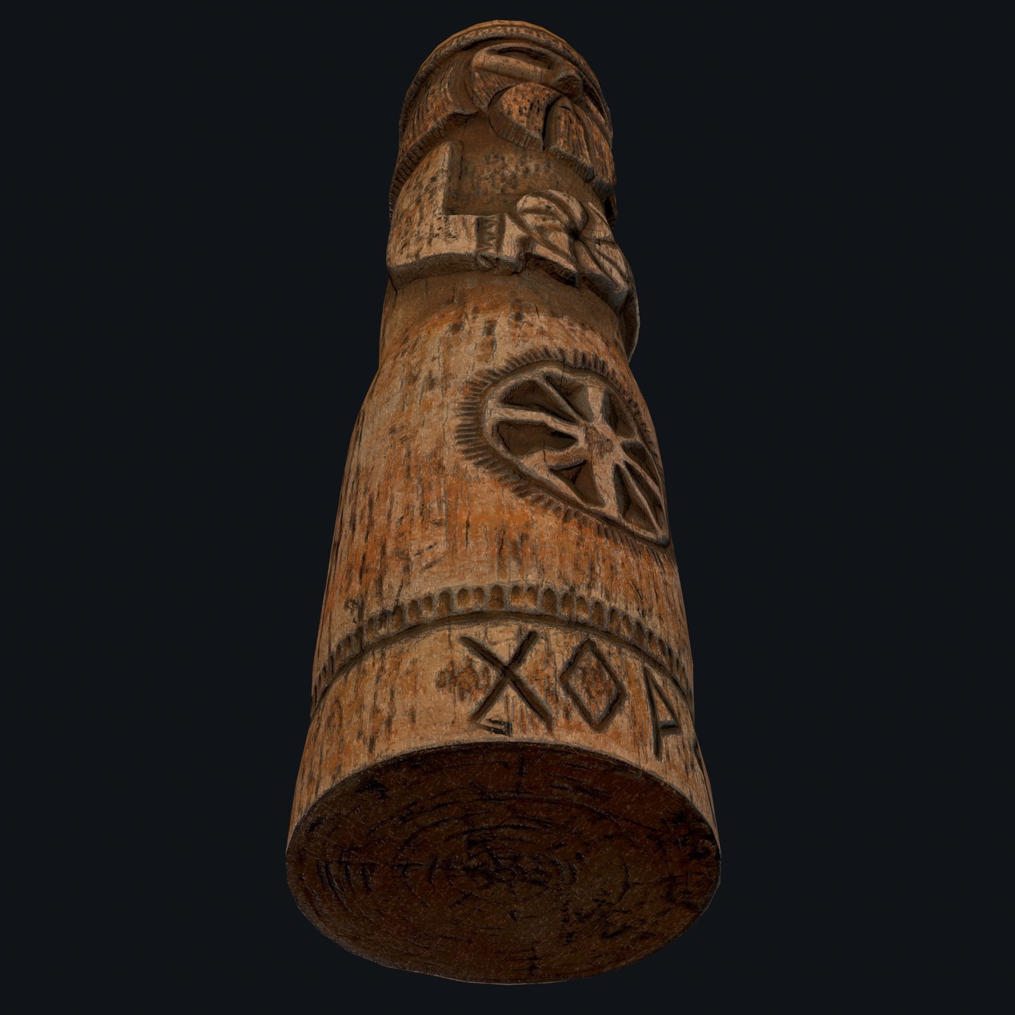 Viking Horse Figurine  Low-poly 3D model_29