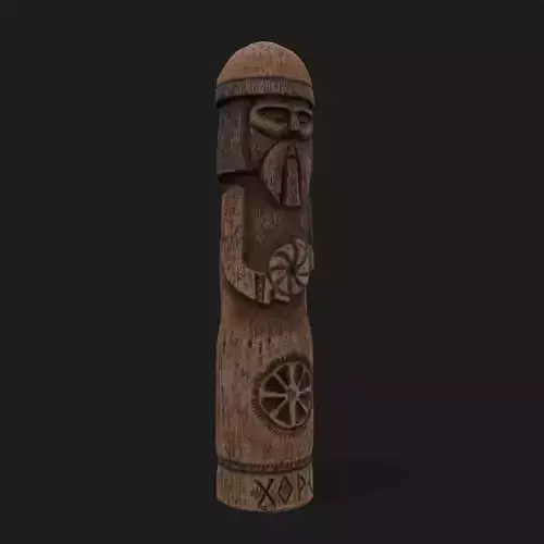 Viking Horse Figurine  Low-poly 3D model