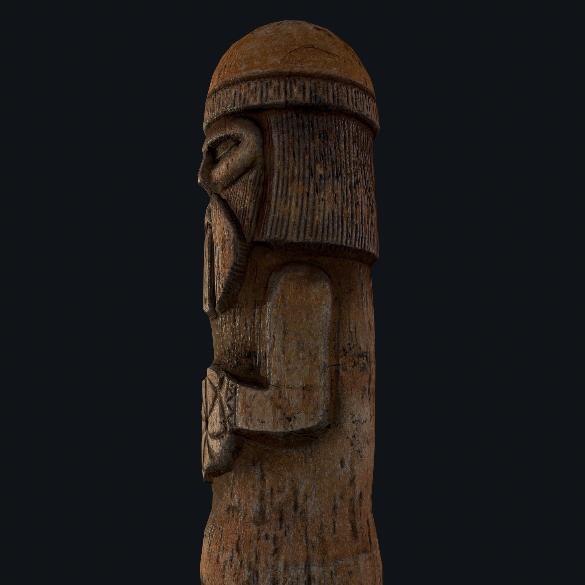 Viking Horse Figurine  Low-poly 3D model_27